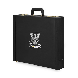 Scottish Rite Apron Case with Custom Embroidery Emblem Premium PU Leather Masonic Regalia Briefcase - Product Image 1