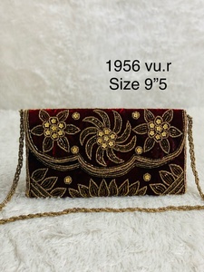 กระเป๋าสตางค์หนังสือทำมือสไตล์อินเดียมีกระเป๋าซิปด้านหลังผ้าและซับในผ้าใบ - Product Image 6