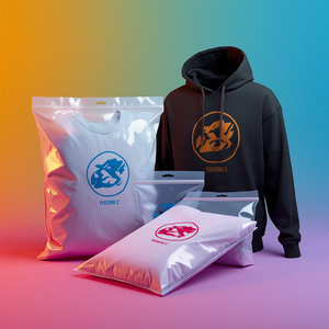 Bolsas de Embalaje Personalizadas para Camisetas y Sudaderas, Bolsa de Almacenamiento de Ropa de Plástico Resellable OEM - Product Image 2
