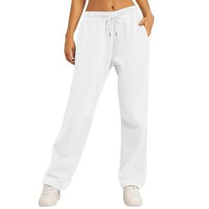 Pantalones Casuales Elegantes de Pierna Ancha, Largos, de Secado Rápido y Antiarrugas para Mujer, Pantalones Lisos para Chicas, Servicio OEM - Product Image 3