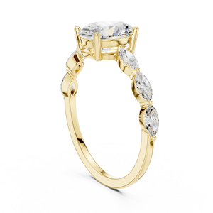 Luxury Rose Gold Plated Oval Solitaire Engagement <b>Ring</b> with Elegant Wedding <b>Ring</b> for Women Gift Jewelry - Product Image 2
