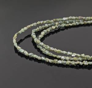 Cuentas sueltas de diamante verde, piedras naturales pulidas de alta calidad para la fabricación de pulseras y joyería, 15 pulgadas, en bruto, 2.5-4mm, precio al por mayor - Product Image 3