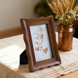 Wooden photo <b>frame</b> handcrafted <b>design</b> for home <b>wall</b> decoration with natural finish and artistic appeal - Product Image 3