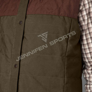 Gilet de chasse en plein air en toile 100% coton, deux couleurs, Harkila, avec plusieurs poches, gilet de voyage - Product Image 2