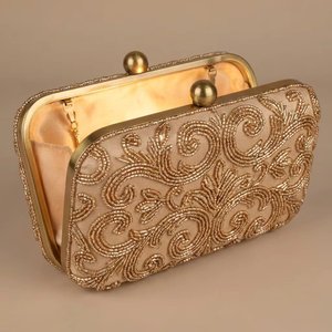 Sacs à main de luxe bohèmes pour mariée, avec perles, à bandoulière unique, sacs de soirée haut de gamme pour femmes, taille personnalisée, pour l'extérieur, vente en gros - Product Image 2