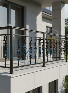 Balustre sans cadre en fonte de fer noir Balaji Metals, style européen moderne, pour balustrades de balcon, résistant à la rouille, garantie 5 ans, facile à installer - Product Image 2