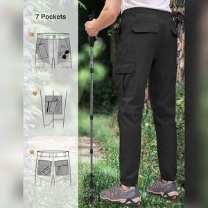 Pantalones Cargo ajustados para hombre con tela elástica Costuras duraderas Impresión de bordado personalizado y opciones de marca - Product Image 2
