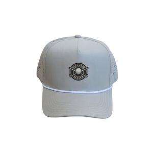 Breathable 5-Panel Golf Cap Quick Dry Waterproof Fabric Custom Rubber Patch Logo Performance Rope Hat for Daily Outdoor Wear - Product Image 3