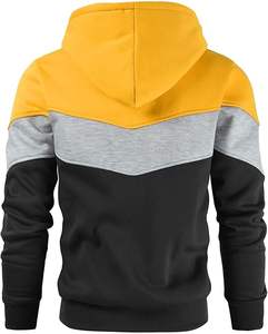 เสื้อฮู้ดผู้ชายผ้าฟลีซคอตตอน 100% ทรงหลวมสไตล์สตรีทแวร์ลำลองสำหรับผู้ชาย - Product Image 3