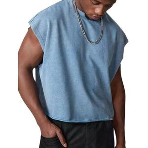 Débardeur Homme Haute Qualité Effet Délavé Acide Sans Manches – Idéal Sport & Gym - Product Image 1
