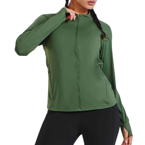 เสื้อแจ็คเก็ตแทร็คสตรีทแวร์สุดเท่ พิมพ์โลโก้ได้ตามต้องการ ดีไซน์ลำลอง ระบายอากาศได้ดี สำหรับผู้หญิง - Product Image 3