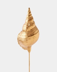 Sculpture abstraite plaquée or, forme irrégulière, faite à la main, décoration artistique moderne pour table de salon - Product Image 4