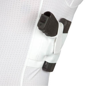 <b>Men's</b> <b>White</b> <b>Short</b> <b>Sleeve</b> Compression <b>Shirt</b> With Side Pockets Quick Dry Slim Fit Sporty O-Neck Knitted T-<b>Shirt</b> - Product Image 2