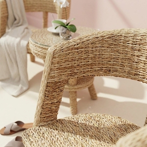Conjunto de Muebles de Patio Modernos de Mimbre, Mesa de Bistró de Lujo para Resort de Playa, Silla de Acento de Perfil Bajo, Asientos de Ocio Costeros para Exteriores - Product Image 6