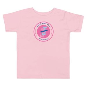 Camiseta de Manga Corta para Niños Jack and Jill, Camiseta Informal de Mezcla de Algodón para Niños Pequeños, Ligera, Transpirable, Cuello Redondo, Logotipo Personalizado - Product Image 1