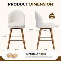 Tabouret de bar réglable en bois bouclé, style moderne et luxueux, pour restaurant commercial, bar à domicile, chaise haute de comptoir, écologique, directement de l'usine