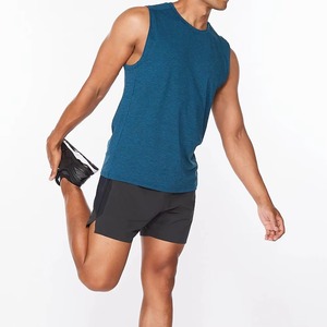 เสื้อกล้ามผู้ชายราคาส่ง ผ้าฝ้ายย้อมสีพื้น ไม่มีแขน เหมาะสำหรับออกกำลังกายและฝึกกีฬา ระบายอากาศได้ดี กันน้ำ - Product Image 4