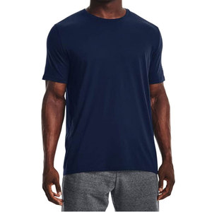 T-shirt décontracté en coton pour homme, tissu doux et respirant, coupe régulière confortable, col rond, manches courtes, élégant, pour l'été et le quotidien - Product Image 1