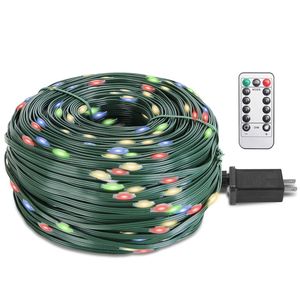 ไฟประดับตกแต่งคริสต์มาสกลางแจ้ง 1000LED ความยาว 330 ฟุต IP44 กันน้ำ พร้อมรีโมทคอนโทรล 8 โหมดแสงสว่าง และ 8 ระดับความสว่าง พร้อมตัวตั้งเวลา - Product Image 5