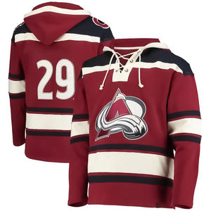 Sudadera con capucha de hockey sobre hielo para hombre, con logo del equipo impreso personalizado, sudadera con capucha de forro polar, sudadera de hockey resistente para entrenamiento en hielo. - Product Image 1