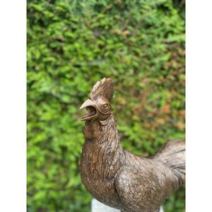 ราคาขายส่ง รูปปั้นไก่ทองสัมฤทธิ์สร้างสรรค์ ของตกแต่งฟาร์มและสวน - Product Image 1