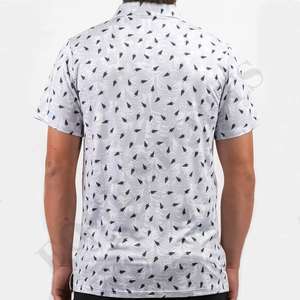 Camisetas de Golf Personalizadas con Logotipo, Duraderas, de Punto Sólido, Transpirables, Ligeras, de Manga Corta, Holgadas, de Poliéster y Elastano para Hombre - Product Image 3