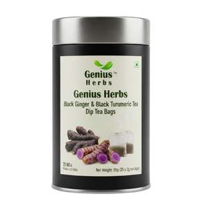 Bolsitas de Té de Jengibre Negro y Cúrcuma Negra de Súper Potencia, Fórmula Natural Antiinflamatoria para la Salud, Suministro Directo al por Mayor - Product Image 1