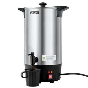 60 tazza commerciale 9 L distributore di urna per caffè in acciaio inox rubinetto senza gocciolamento per la preparazione rapida grande caffettiera commerciale per - Product Image 1