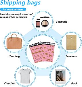 Sacs d'expédition en polyéthylène, imperméables et résistants aux déchirures, avec fermeture autocollante, emballage imprimé animal - Product Image 2