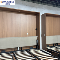 Canapé-lit modulaire électrique moderne et peu encombrant, convertible en lit Queen/King, avec cadre en bois et revêtement en coton, rangement intégré