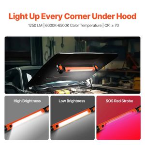 Lampada da Lavoro LED Portatile Senza Fili 1250LM, Luce Magnetica Ricaricabile 6000mAh per Meccanici, Alta Luminosità - Product Image 2