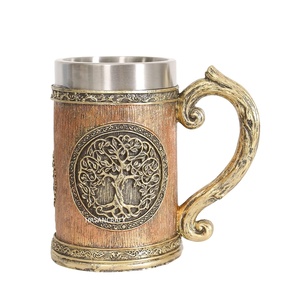 100% Leakage Proof Beer Mug Made of Wood And Steel With Handle <b>Tankard</b> Wooden Beer Mug Hot Selling Mug For Home Hotel Restaurant - Product Image 1