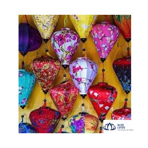 AVAILABLE Durable Eco Hoi An Silk Lanterns | High Quality Handmade Hanging Lantern for <b>Patio</b> & Garden - Product Image 1