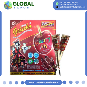 Nuevo y Moderno Henna Mehndi en Conos de Color Rojo Cereza Herbal de Primera Calidad Sin Amoníaco, Pasta para Tatuajes Temporales Sin Dolor para Bodas - Product Image 2