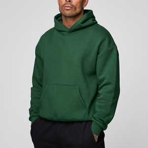 Sweat-shirt à capuche jaune moutarde pour homme, coupe classique, en molleton de coton, pull décontracté, couleur unie, avec poche, pour l'automne - Product Image 3