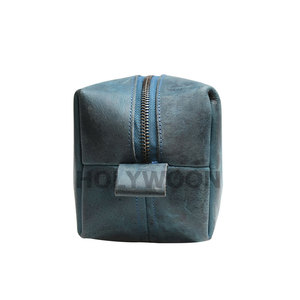 กระเป๋าใส่เครื่องสำอางแบบพกพา หนังแท้ คุณภาพสูง ซิปปรับแต่งได้ - Product Image 3