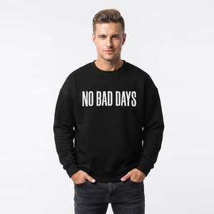 Sweat-shirt décontracté surdimensionné à manches longues et épaules tombantes pour homme, en polaire polyester/coton avec impression en relief, idéal pour l'hiver - Product Image 1