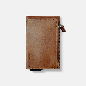 Porte-cartes Cardhoda - Accès rapide, anti-vol, blocage RFID, en aluminium, fermeture éclair pour pièces de monnaie - Product Image 1