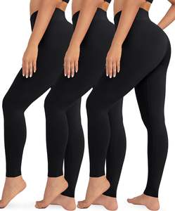 Leggings Deportivos de Alto Rendimiento, Cintura Alta, Tejido de Punto, Poliéster Elástico, Transpirable, Suave al Tacto, Moldeador, Ajustado, para Yoga y Gimnasio - Product Image 1