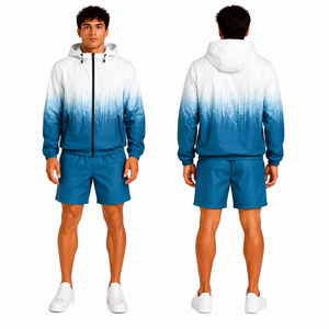 Traje Deportivo Impermeable y Transpirable de Secado Rápido, Conjunto para Correr Resistente al Viento, Ropa de Entrenamiento con Forro de Malla, Pantalones Cortos, Diseño 2 en 1 - Product Image 5