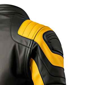 Veste en cuir pour homme, veste de motard en cuir véritable 100%, veste de motard personnalisée de qualité supérieure pour homme. - Product Image 4