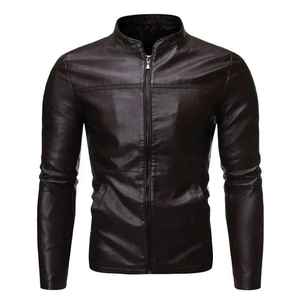 Customizable Men's Classic High Street Waterproof Trucker <b>Jacket</b> Genuine <b>Sheepskin</b> Shirt Collar Casual Leather <b>Jacket</b> - Product Image 4