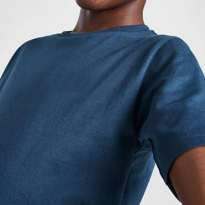 Ensemble unisexe en coton 2 pièces T-shirt et short Col rond Manches courtes Couleur unie Respirant Tenue d'été décontractée - Product Image 2