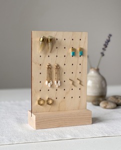 Square Acrylic Eco-friendly Earring Display <b>Stand</b> Jewelry Holder for Studs Hoops & Dangle Earrings Window Display Home Use - Product Image 3