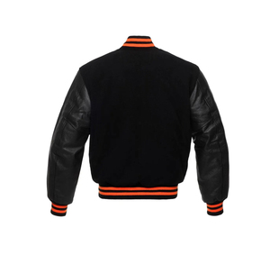 Chaqueta Bomber Varsity Rosa y Blanca Personalizada al por Mayor para Unisex con Capucha 100% Lana Estilo Urbano - Product Image 2