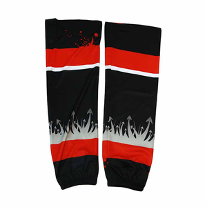Chaussettes de hockey sur glace professionnelles, personnalisées, en coton, à compression, écologiques, sur mesure, couleur personnalisée - Product Image 1