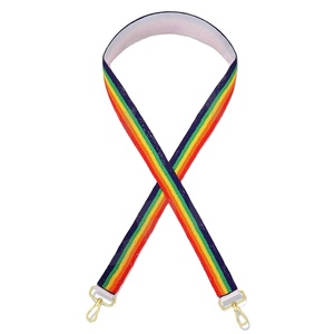 Multi Customized White Gold Seed Bead Bag Straps 'Hook Em Horns' Fashionable Accessory Beaded Purse Strap - Product Image 1