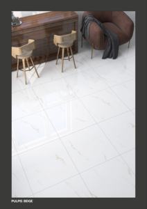 กระเบื้องพอร์ซเลนเงาแข็งแรงทนทาน ขนาด 600x600 มม. 60x60 ซม. 24x24 นิ้ว ผิวเซรามิกขัดเงา สำหรับปูพื้นและบุผนังภายใน - Product Image 4