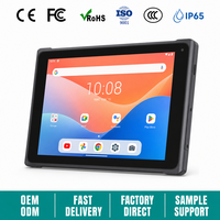 Tablette robuste Android 10,1 pouces avec clavier, tablette professionnelle fine, lecteur de codes-barres 2D, terminal portable médical pour entrepôt