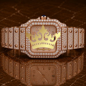 High Quality Classic Luxury Moissanite Diamond Stainless Steel Watch Men Full Iced Out VVS Stones Quartz Movement - Product Image 1